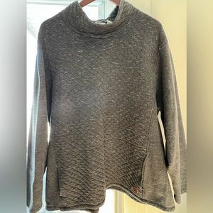 Women's Quilted Sweatshirt Pullover, Funnelneck, Womens Pkus 3X
